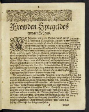 Frewden Spiegel deß ewigen Lebens.