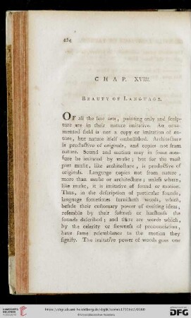 Chap. XVIII: Beauty of Language