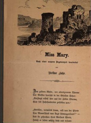 Miss Mary : Nach einer wahren Begebenheit bearbeitet