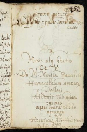 452 Ham.(?), Heinricus Albertinus