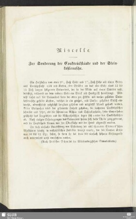 Miscelle