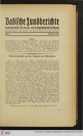 1: Merkurbildnisse aus der Gegend von Pforzheim