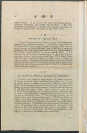 § IV. De Planetis, Eorum Phasibus Et Eclipsibus