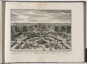 Grosser Wasserfall oder Cascate des Fürstlichen Lustgartens [...], Blatt 17 aus: Deß Fürstlichen Baumeisters Anhang zum Ersten Theil [...] Augsburg 1713