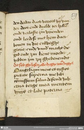 59r: Gebet zum Schutzengel, lat.