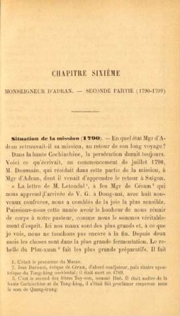 Chapitre sixième. Monseigneur d'Adran. - Seconde partie