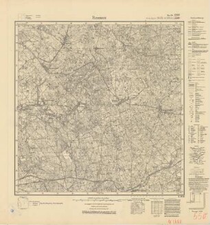 1888 (alte Nr.: 550) Raunau, Meßtischblatt (4 cm - Karte)