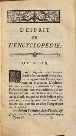 L' Esprit De L'Encyclopédie, Ou Choix Des Articles : Les plus curieux, les plus agréables, les plus piquans, les plus philosophiques de ce grand Dictionnaire ..., 5