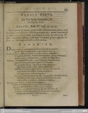 Concio XXXVII. De Usu Sacrae Scripturae, & De Objecto Fidei