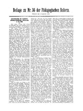 Jubelversammlung des allgemeinen schleswig-holsteinischen Lehrervereins in Kiel 1900 : Beilage zu Nr. 36 der Pädagogischen Reform