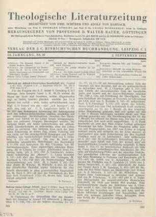 321-322 [Rezension] Hebrew Union College Annual ; 8-9.1931/32