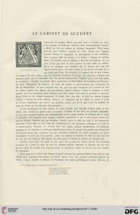 3: Le cabinet de Scudéry