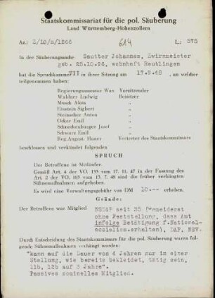 Sautter, Johannes