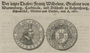 Bildnis des Frantz Wilhelm, Graf von Wartemberg