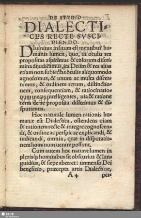 De Studio Dialectices Recte Suscipiendo