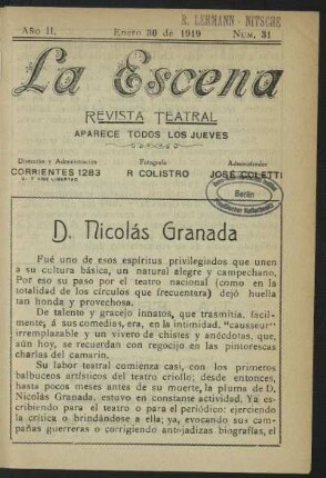 D. Nicolás Granada
