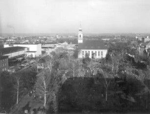 Dresden-Friedrichstadt. Friedhof (Anlegung 1725) und Matthäuskirche (1728-1730, M. D. Pöppelmann)