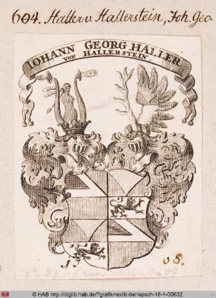 Wappen des Johann Georg Haller von Hallerstein