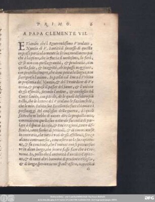 A Papa Clemente VII.