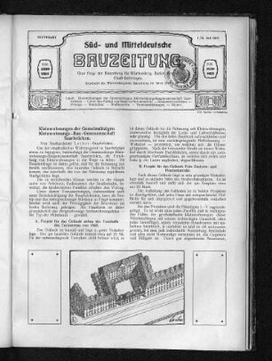 Kleinwohnungen der Gemeinnützigen. Kleinwohnungs- Bau-Genossenschaft Saarbrücken