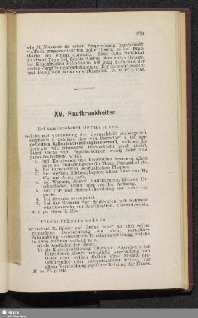 XV. Hautkrankheiten