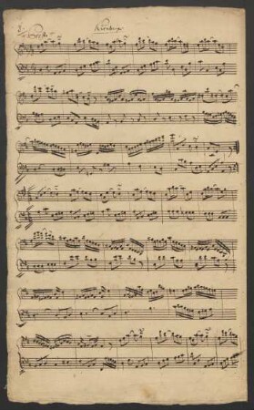 Stücke für Tasteninstrument; cemb; D-Dur; EngK 47