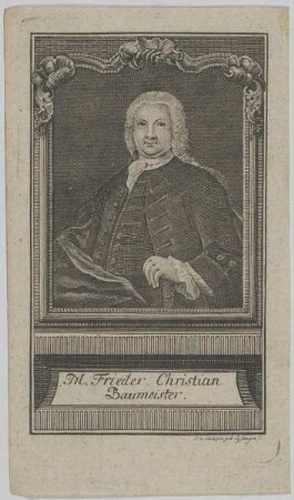 Bildnis des Frieder. Christian Baumeister