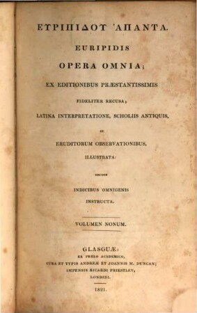 Opera omnia, 9. Indices