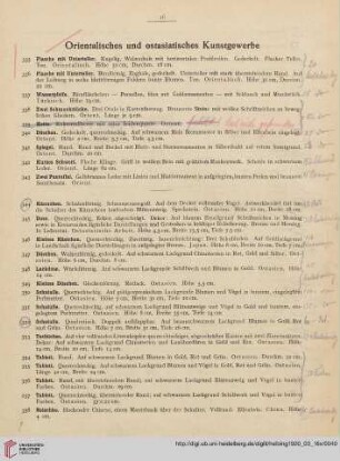 Orientalisches und ostasiatisches Kunstgewerbe (Nr. 335-363)