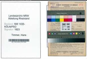 Entnazifizierung Hans Timmer , geb. 28.05.1898 (Ingenieur)