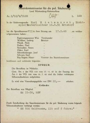 Siebenrock, Karl