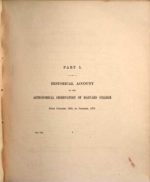 Annals of the Astronomical Observatory of Harvard College, 8