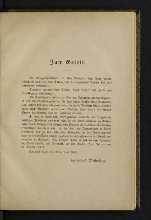 Zum Geleit