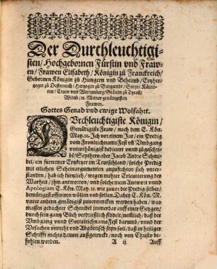 Verantwortung Deß Fronleichnam Fests vnd Vmbgangs, wider Jacobum Andre Schmidel