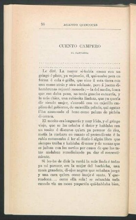 Cuento campero : El fantasma