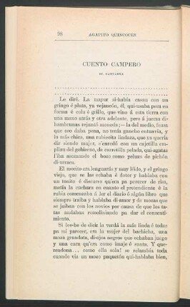 Cuento campero : El fantasma