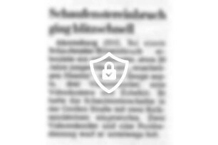 Schaufenstereinbruch ging blitzschnell