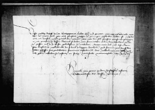 Bischof Heinrich von Konstanz schreibt an Graf Ulrich V. wegen Bestrafung eines Priesters zu Benningen (wohl Bingen, Kr. Sigmaringen), der mit seinem unlöblichen Predigen die Laien wider die Priesterschaft reizen will.