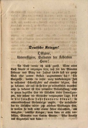 Katechismus deutscher Wehrmänner : mit einer kurzen Geschichte des Heerwesens aller Zeiten in politischer Hinsicht ; für jeden freien Deutschen, besonders für all Militärs jeden Ranges und jeder Gattung der stehenden Heere, ebenso für alle Landwehrmänner, Freicorps der Studenten und Künstler, für alle Bürgermilizen u.s.w. in Deutschland herausgegeben