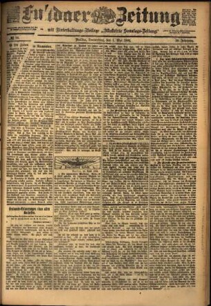 Ausgabe vom Donnerstag, den 01. Mai 1902.