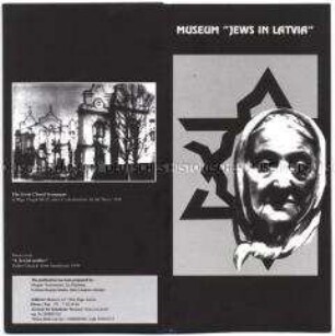 Ausstellungsführer des Museums "Juden in Lettland" in Riga