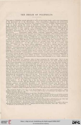 The Dream of Poliphilus