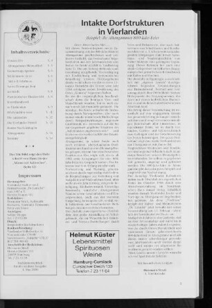 Intake Dorfstrukturen in Vierlanden