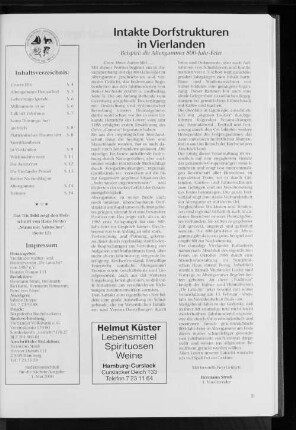 Intake Dorfstrukturen in Vierlanden