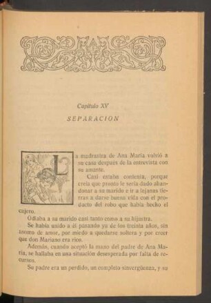 Capítulo XV - Separación