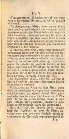 Le Banquier et l'Alchymiste : Dialogue Faisant suite à L'Anti-Banquier