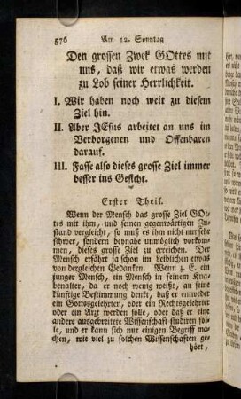 576-585, Erster Theil; Zweyter Theil; Dritter Theil