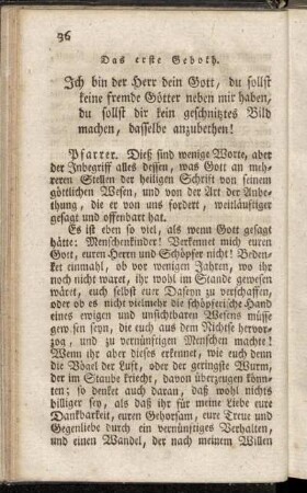 Das erste Geboth.