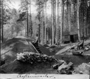 Kohlenmeiler im Steinbacher Revier
