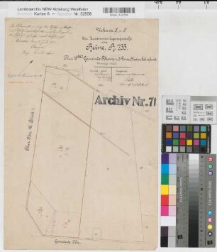 Elte (Rheine), Rheine r.d.Ems (Rheine), Zusammenlegung Heine, Urkarte I Rheine r.d.Ems Flur 18 Bl.2